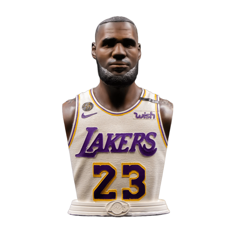 Lebron James Purple Jersey Bust - Greencade