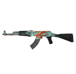 3D printed Aquamarine Revenge AK 47