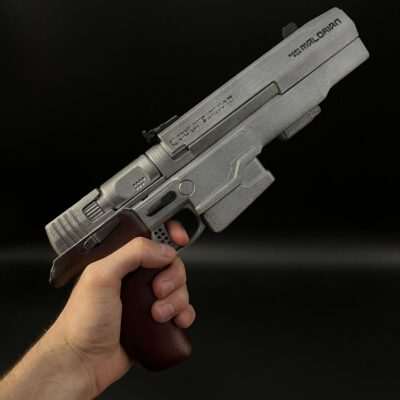 Johnny Silverhands-pistol replica prop Malorian Arms 3516 Cyberpunk-2077 csoploay Greencade