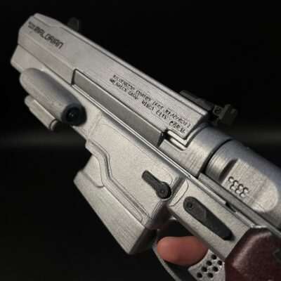 Johnny Silverhands-pistol replica prop Malorian Arms 3516 Cyberpunk-2077 csoploay Greencade