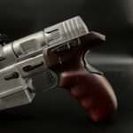 Johnny Silverhands-pistol replica prop Malorian Arms 3516 Cyberpunk-2077 csoploay Greencade
