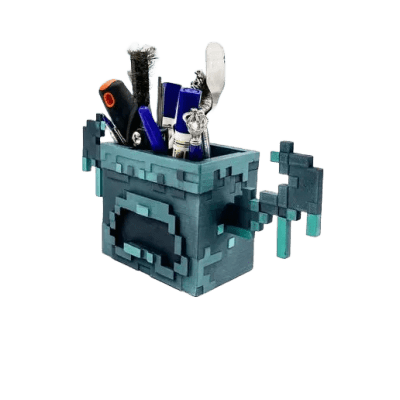 Minecraft Warden Pen Holder Greencade