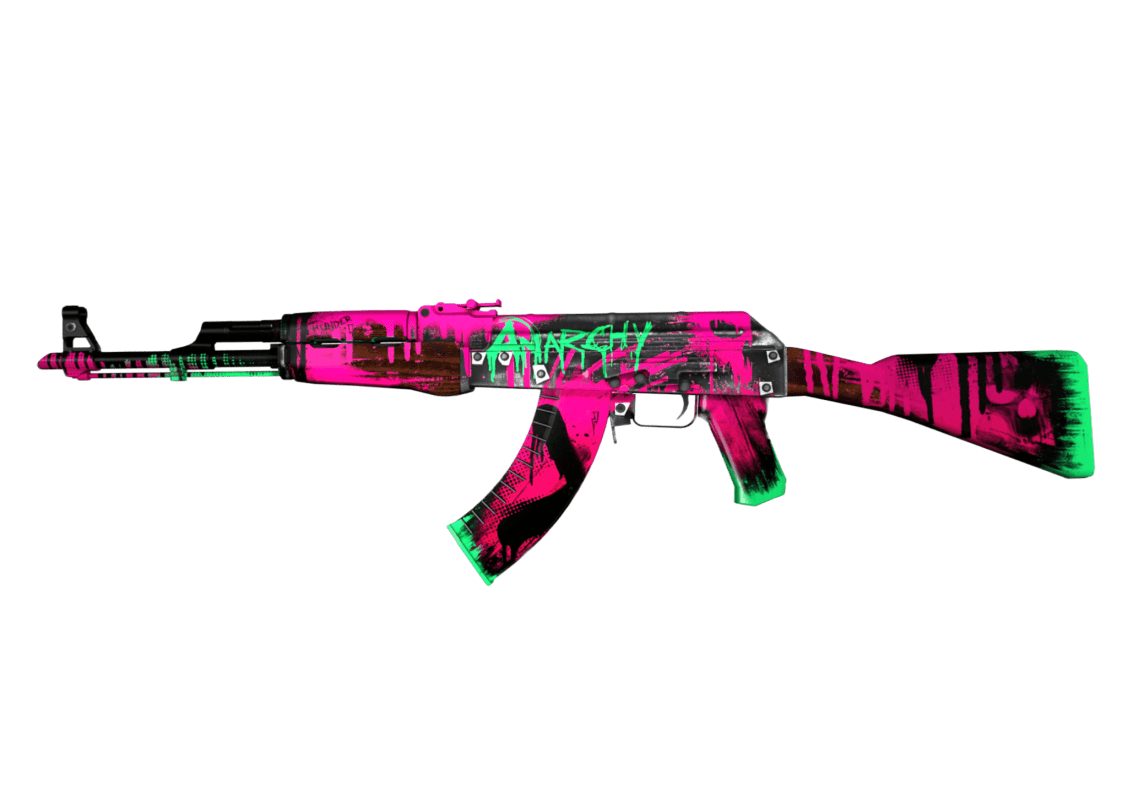 Neon Revolution AK 47 RGB Decor Greencade