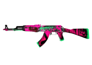 Neon Revolution AK 47 RGB Decor Greencade