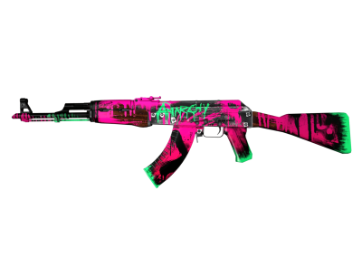 Neon Revolution AK 47 RGB Decor Greencade