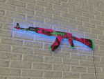 Neon Revolution AK 47 RGB Decor Greencade