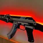 Vulcan AK 47 RGB Decor CSGO Props Replica Art Greencade