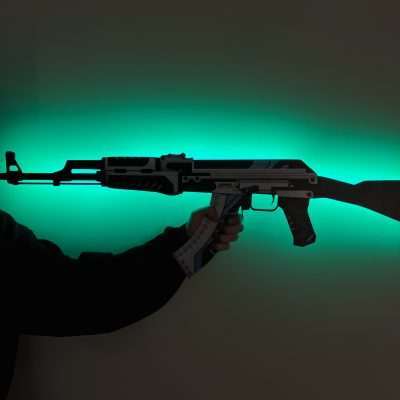 Vulcan AK 47 RGB Decor CSGO Props Replica Art Greencade