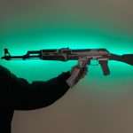 Vulcan AK 47 RGB Decor CSGO Props Replica Art Greencade