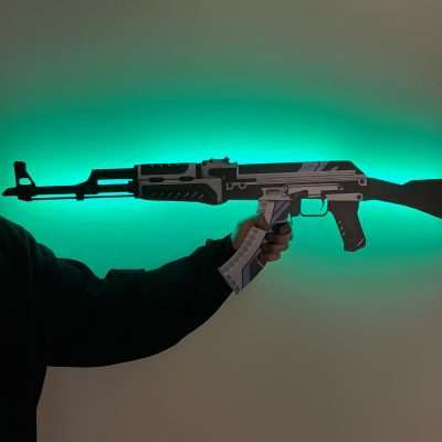 Vulcan AK 47 RGB Decor CSGO Props Replica Art Greencade