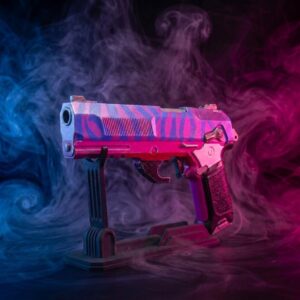 Death and Taxes Pistol Cyberpunk 2077 replica prop Greencade