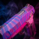 Death and Taxes Pistol Cyberpunk 2077 replica prop Greencade