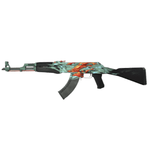 3D printed Aquamarine Revenge AK 47