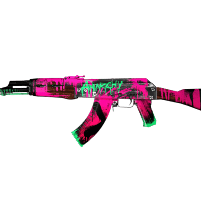Neon Revolution AK 47 RGB Decor Greencade