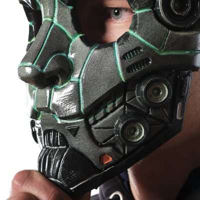 Cyberpunk Oni Mask Replica Prop Cosplay Greencade