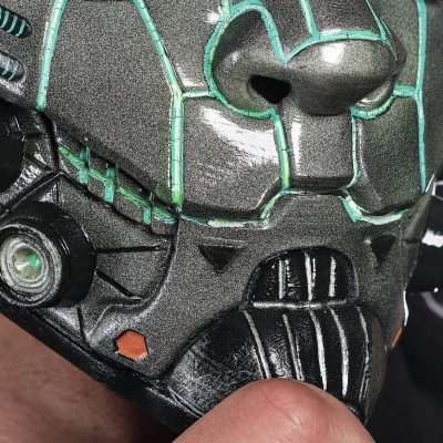 Cyberpunk Oni Mask Replica Prop Cosplay Greencade