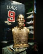 Lebron James Gold Bust Statue Handmade