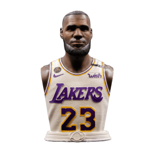 Lebron James White Jersey Bust - Greencade