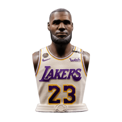 Lebron James White Jersey Bust - Greencade