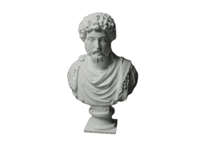 Marcus Aurelius 3D printed bust