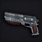 10mm Pistol Fallout 2 Prop Replica cosplay Greencade