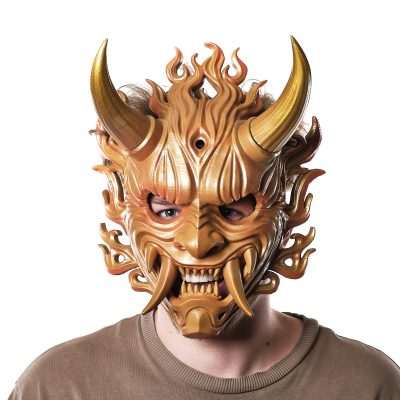 Fire Oni Mask Fortnite Replica Prop Cosplay Greencade