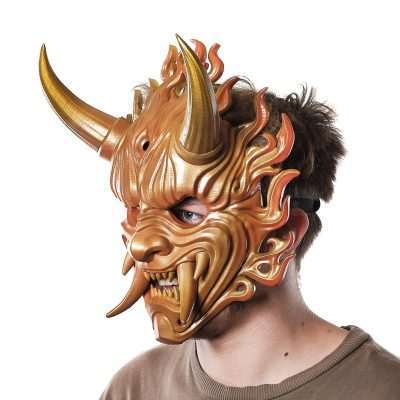 Fire Oni Mask Fortnite Replica Prop Cosplay Greencade