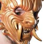 Fire Oni Mask Fortnite Replica Prop Cosplay Greencade