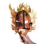 Fire Oni Mask Fortnite Replica Prop Cosplay Greencade