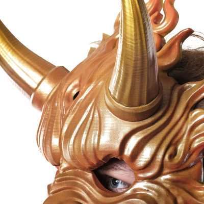 Fire Oni Mask Fortnite Replica Prop Cosplay Greencade