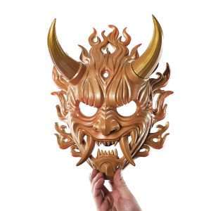 Fire Oni Mask Fortnite Replica Prop Cosplay Greencade