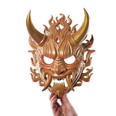Fire Oni Mask Fortnite Replica Prop Cosplay Greencade