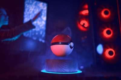 Levitating Pokeball - Greencade