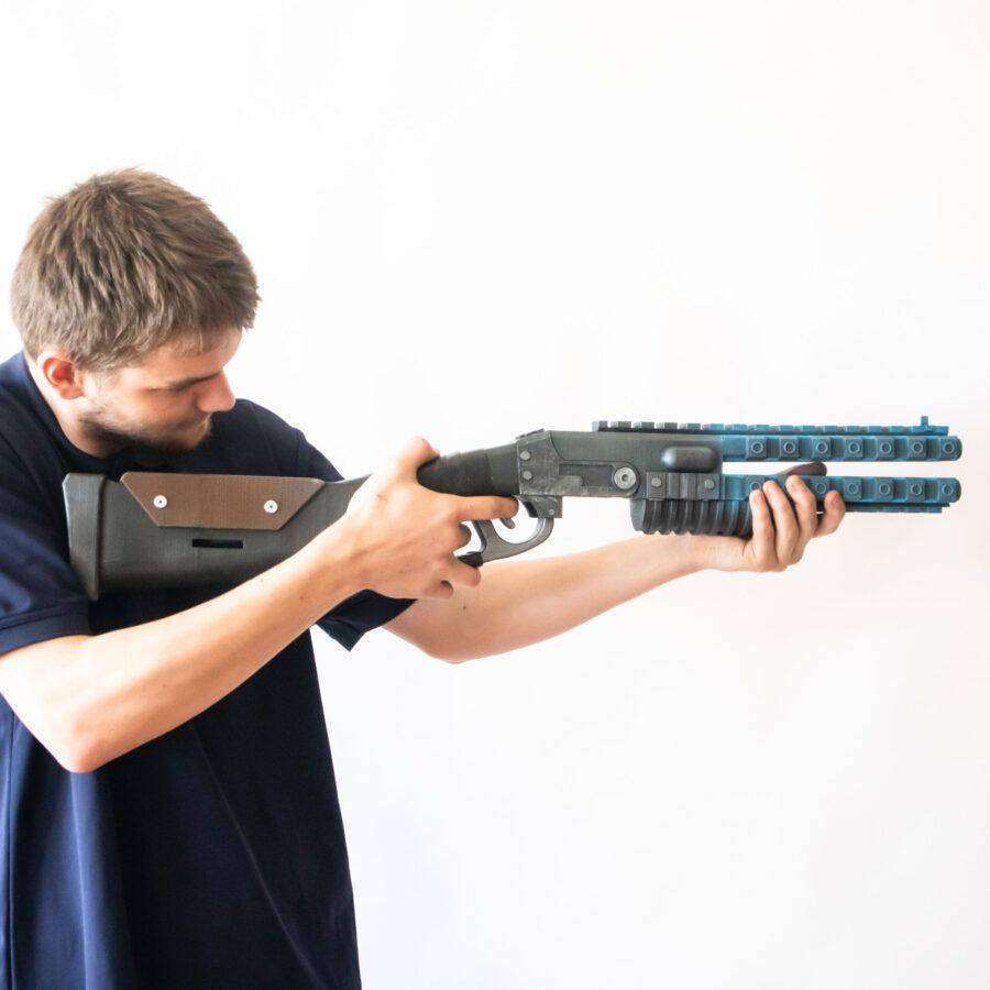 Greencade's listing image of its Peacekeeper shotgun replica from Apex Legends