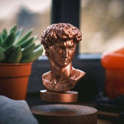 Levitating Bust of David - Greencade