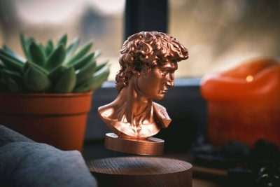 Levitating Bust of David - Greencade
