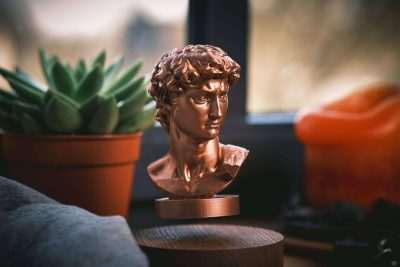 Levitating Bust of David - Greencade