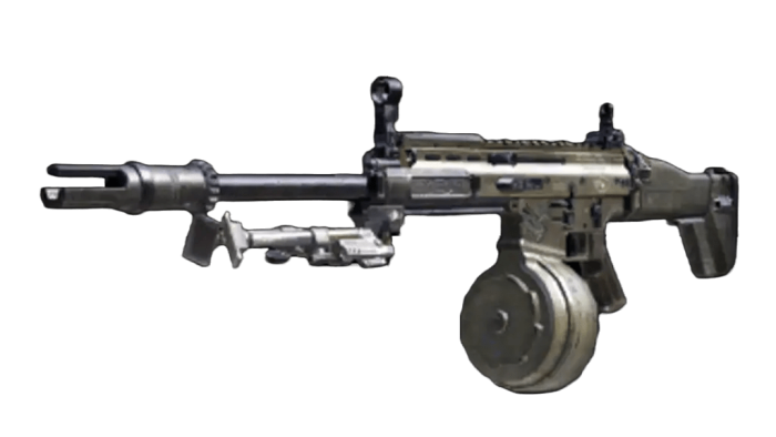 HAMR Light Machine Gun 3D printed replica from Call of duty