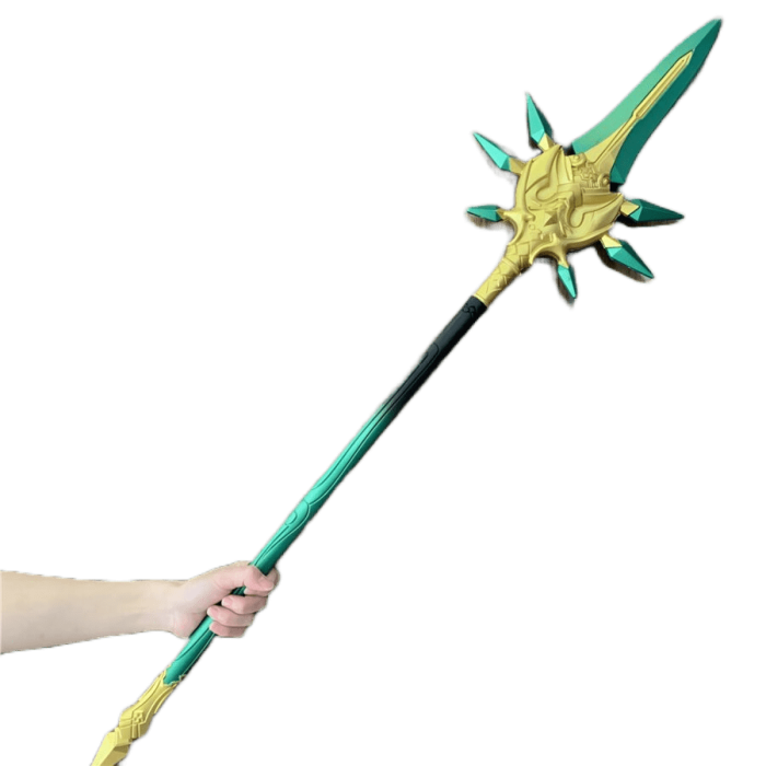 Primordial Jade Winged-Spear Staff – Genshin Impact 3D Printed replica