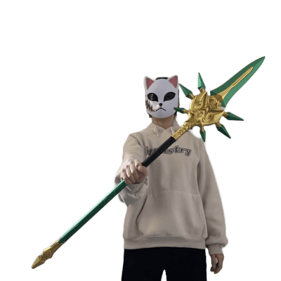 Primordial Jade Winged-Spear Staff – Genshin Impact 3D Printed replica