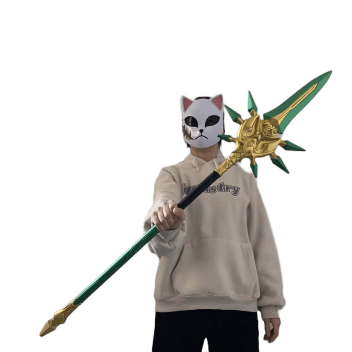 Primordial Jade Winged-Spear Staff – Genshin Impact 3D Printed replica