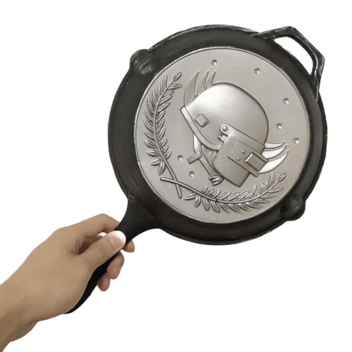 PUBG Pan – Silver Plate Skin 3D printed replica