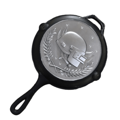 PUBG Pan – Silver Plate Skin 3D printed replica