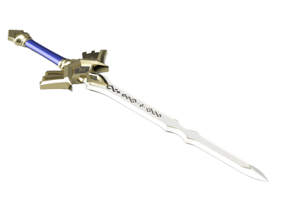 Royal Broadsword 3d printed replica from the legend of zelda