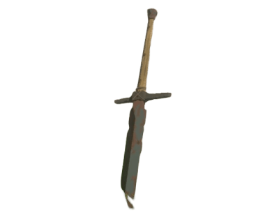 Rusty Broadsword 3d prited replica from the l;egend of zelda