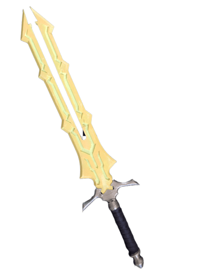 Thunderblade 3d printed replica from the legend of zelda