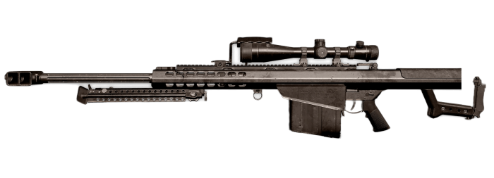 Barrett M82A1 3D printed replica by Greencade