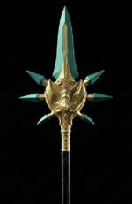 Primordial Jade Winged-Spear Staff – Genshin Impact Replica Prop Greencade