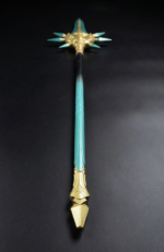 Primordial Jade Winged-Spear Staff – Genshin Impact Replica Prop Greencade