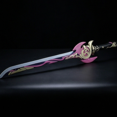Mistsplitter Reforged Sword – Genshin Impact replica prop Greencade